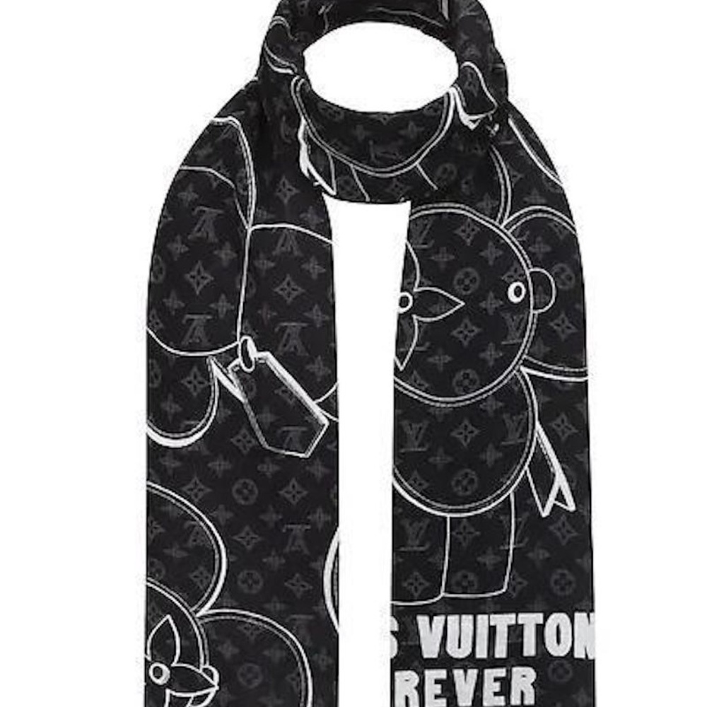 Louis Vuitton Graphite Vivienne Scarf